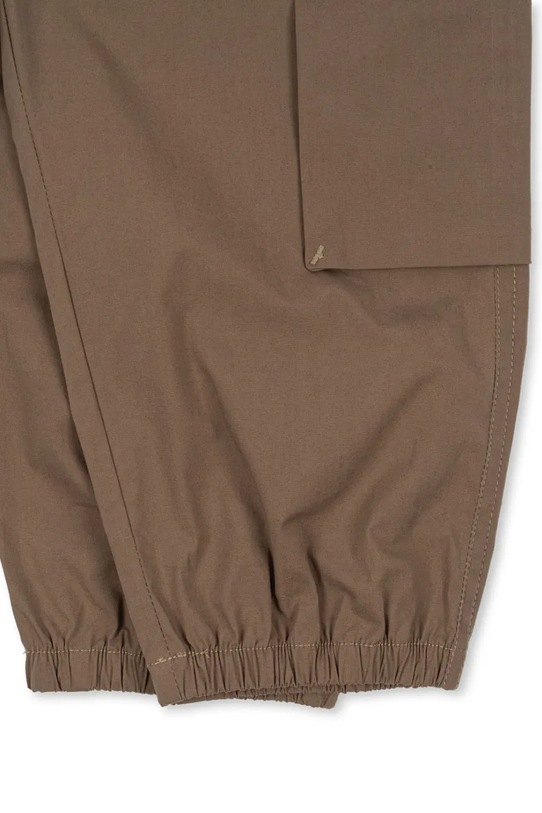 Konges Sløjd spodnie dziecięce z bawełną PEPPE PANTS GOTS brązowy KS103960.9BYA