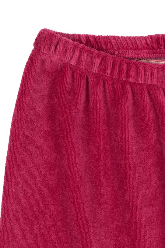 Chłopiec Konges Sløjd spodnie dresowe dziecięce z bawełną VELOU PANTS GOTS KS104030.9BYA bordowy