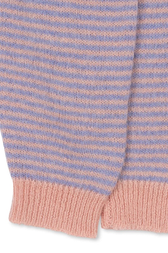 Konges Sløjd spodnie z dodatkiem alpaki dziecięce BERLE KNIT PANTS fioletowy KS103717.9BYA