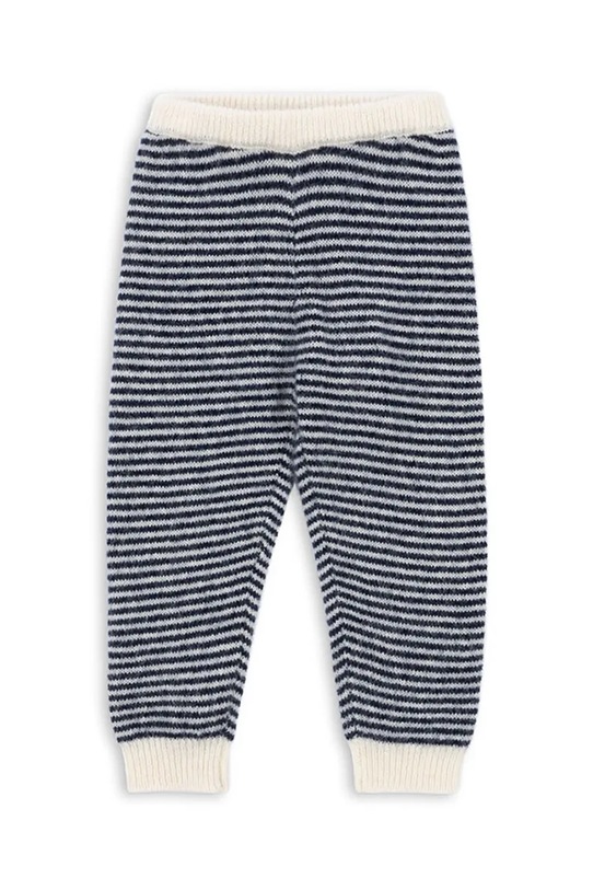 Konges Sløjd spodnie z dodatkiem alpaki dziecięce BERLE KNIT PANTS dzianina granatowy KS103717.9BYA