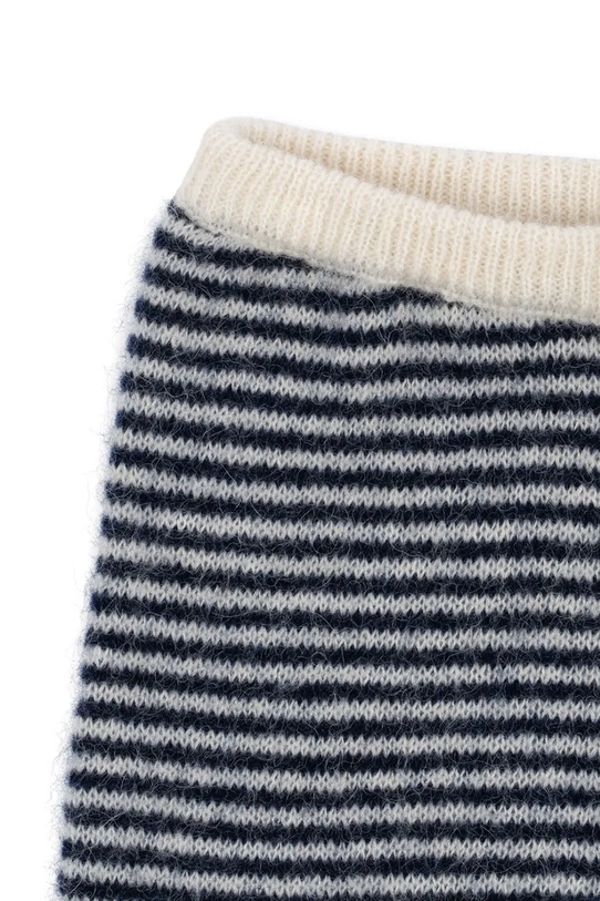 Chłopiec Konges Sløjd spodnie z dodatkiem alpaki dziecięce BERLE KNIT PANTS KS103717.9BYA granatowy
