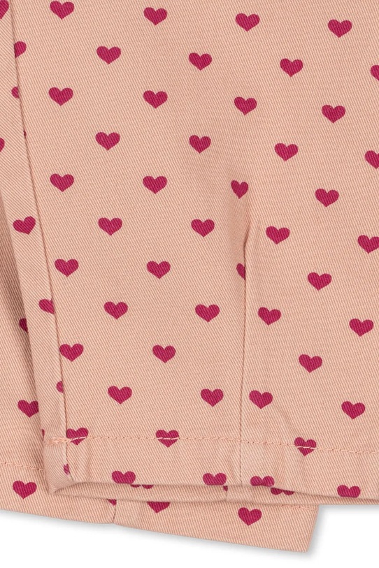 Konges Sløjd pantaloni de bumbac pentru copii NOLA PANTS GOTS roz KS103946.9BYA