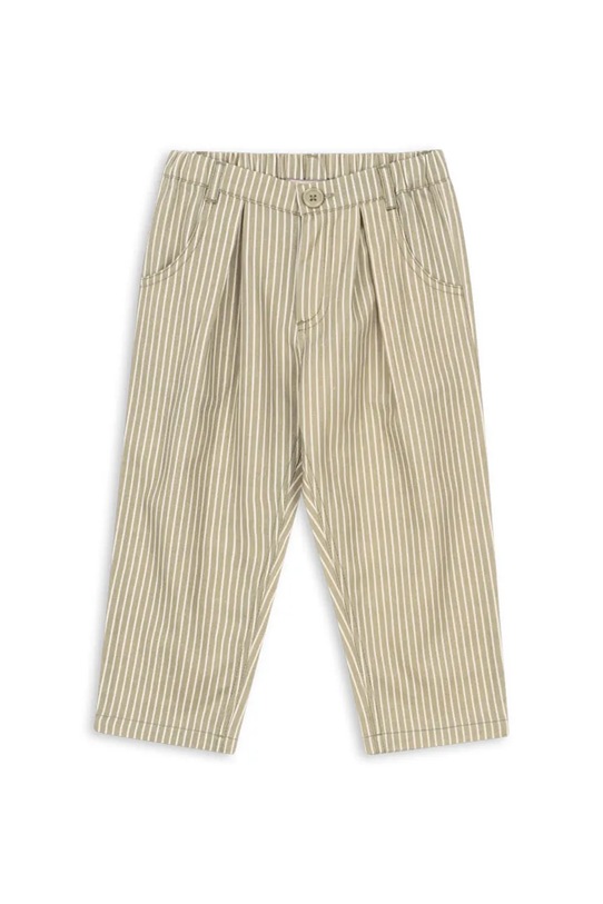 Otroške bombažne hlače Konges Sløjd FRANKIE PANTS GOTS Bombaž zelena KS103813.9BYA