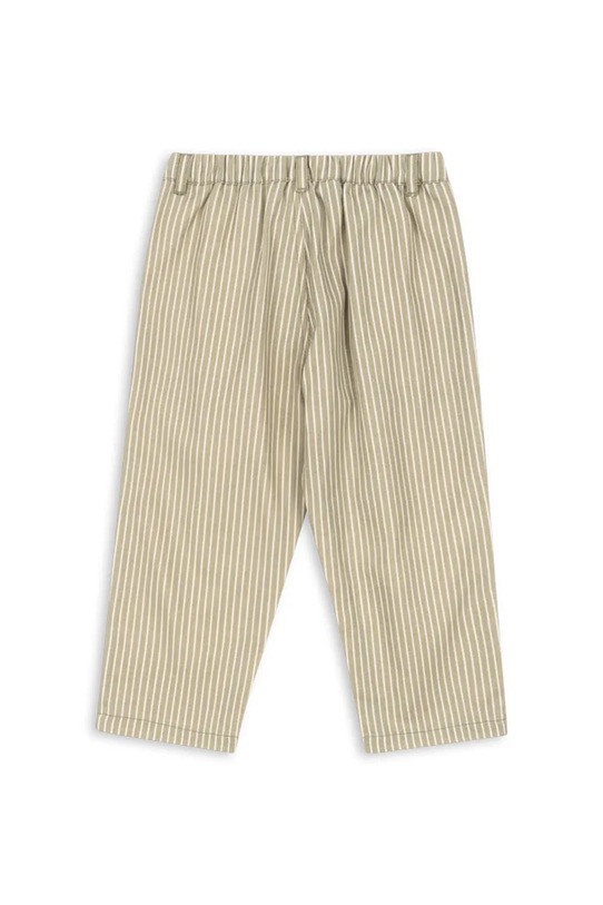 Otroške bombažne hlače Konges Sløjd FRANKIE PANTS GOTS KS103813.9BYA zelena AW25