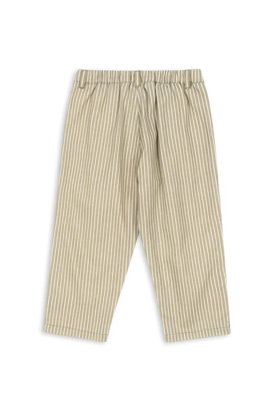 Konges Sløjd pantaloni de bumbac pentru copii FRANKIE PANTS GOTS KS103813.9BYA verde AW25