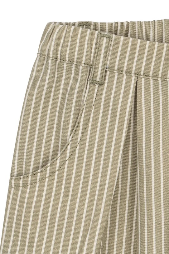 Deklice Otroške bombažne hlače Konges Sløjd FRANKIE PANTS GOTS KS103813.9BYA zelena
