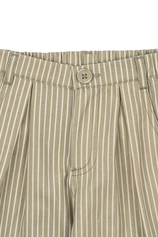 Konges Sløjd pantaloni de bumbac pentru copii FRANKIE PANTS GOTS verde KS103813.9BYA