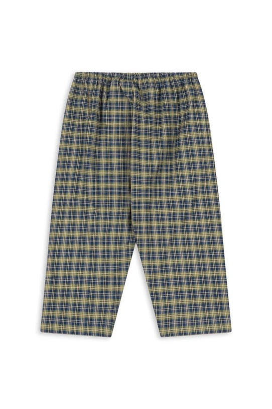 Konges Sløjd spodnie bawełniane dziecięce TERRE PANTS GOTS KS104013.9BYA turkusowy AW25