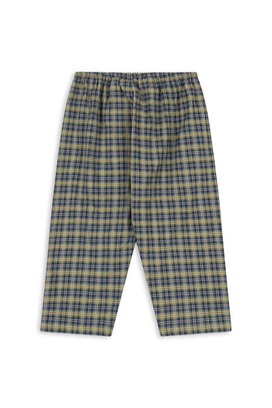 Konges Sløjd spodnie bawełniane dziecięce TERRE PANTS GOTS KS104013.9BYA turkusowy AW25