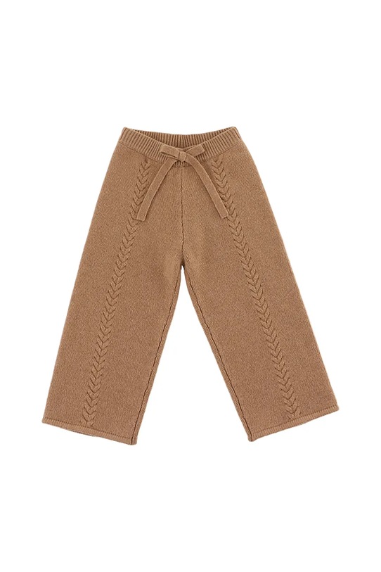 Donsje spodnie wełniane dziecięce Sulien Merino Wool Trousers 4103700 brązowy AW25