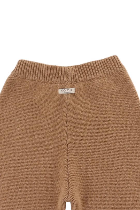 Donsje spodnie wełniane dziecięce Sulien Merino Wool Trousers brązowy 4103700