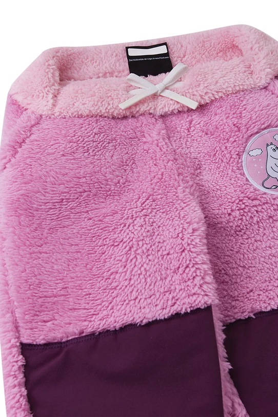 Chłopiec Reima spodnie dresowe niemowlęce Moomin Lustig 5200447A.9BYA różowy