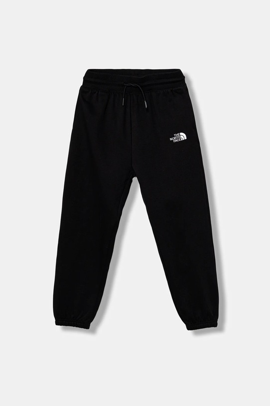 Παιδικό φούτερ The North Face TEEN ESSENTIAL LOOSE JOGGERS πλεκτό ύφασμα μαύρο NF0A8BHSJK31