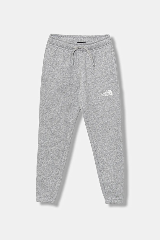 Παιδικό φούτερ The North Face TEEN REGULAR TAPERED JOGGERS πλεκτό ύφασμα γκρί NF0A8BHTDYX1