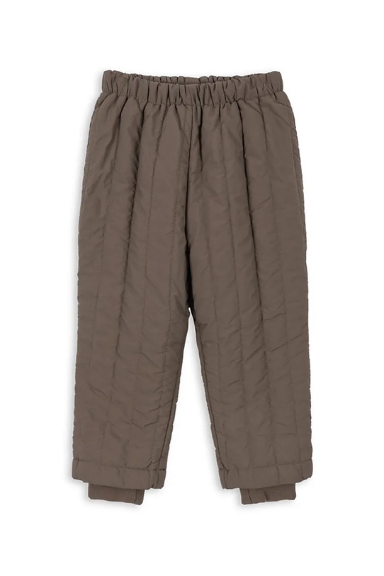 Konges Sløjd spodnie dziecięce JUNO PANTS tkanina brązowy KS103488.9BYA