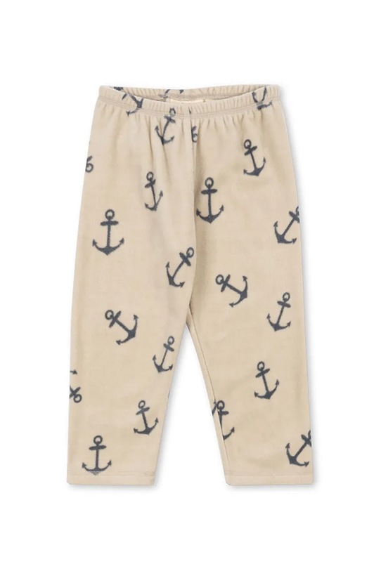 Konges Sløjd spodnie TAVI FLEECE PANTS GRS dzianina beżowy KS103541.9BYA