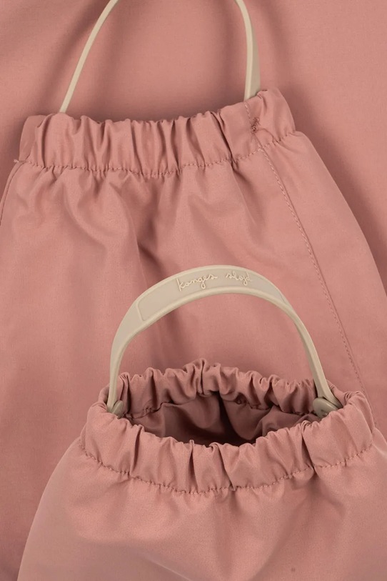 Дитячі водонепроникні штани Konges Sløjd AWARD SHELL PANTS FLEXI SIZE GRS рожевий KS103442.9BYA
