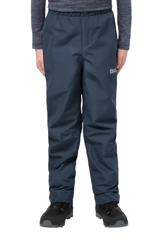 Jack Wolfskin spodnie przeciwdeszczowe dziecięce SNOWY DAYS PANTS K tkanina niebieski 1608092