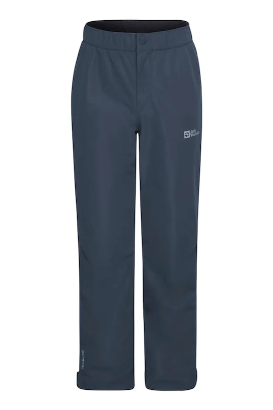 Jack Wolfskin spodnie przeciwdeszczowe dziecięce SNOWY DAYS PANTS K 1608092 niebieski AW25