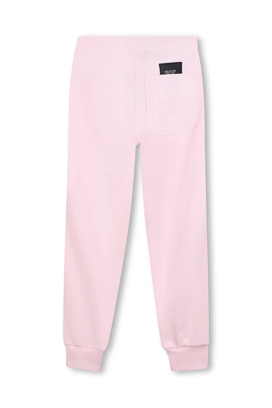 Marc Jacobs spodnie dresowe bawełniane dziecięce W60656.102.108 różowy AW25