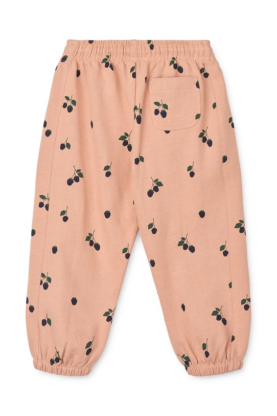 Liewood spodnie dresowe bawełniane dziecięce Arlo Printed Sweatpants LW20074.9BYA pomarańczowy AW25