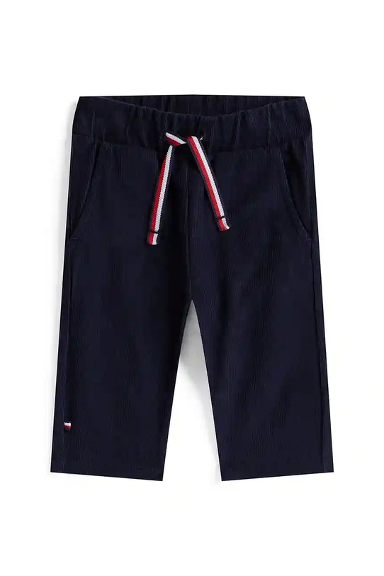 Tommy Hilfiger spodnie bawełniane niemowlęce bawełna granatowy KN0KN02053.9BYA