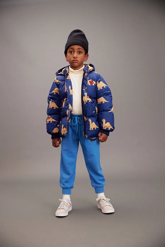 Mini Rodini spodnie dresowe bawełniane dziecięce Dog 11000312 niebieski