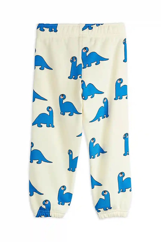 Mini Rodini spodnie dresowe bawełniane dziecięce Dino 25730126 biały AW25