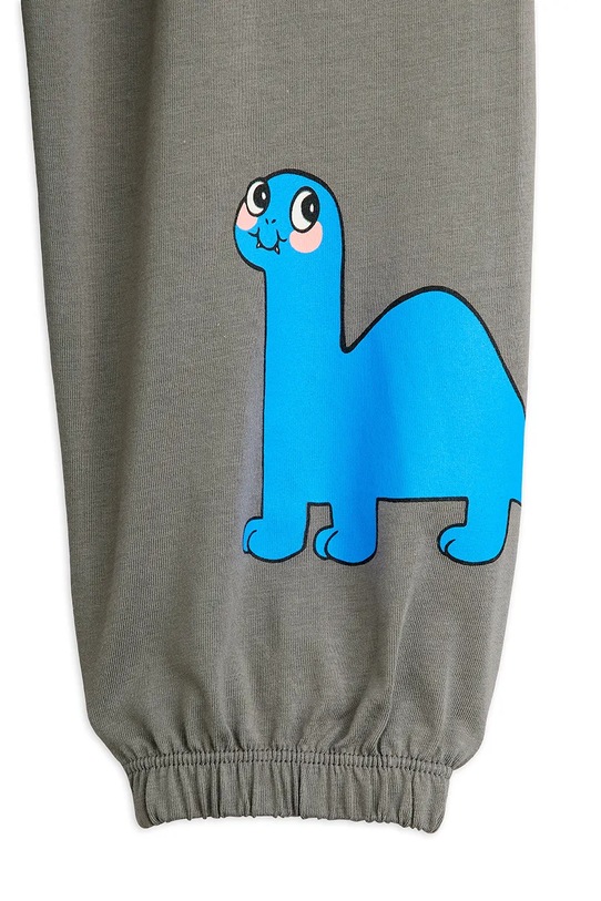 Mini Rodini spodnie dresowe bawełniane dziecięce Dino szary 25730140