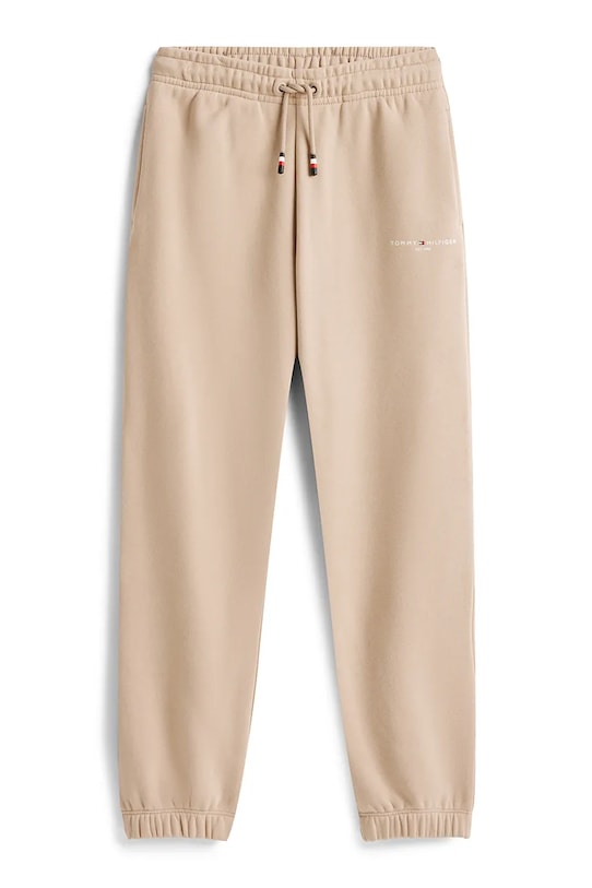 Detské tepláky Tommy Hilfiger KS0KS00662.116.122.9BYA hnedá AW25