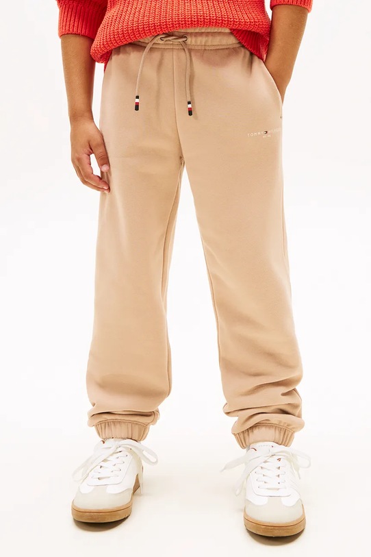 Detské tepláky Tommy Hilfiger hnedá KS0KS00662.116.122.9BYA