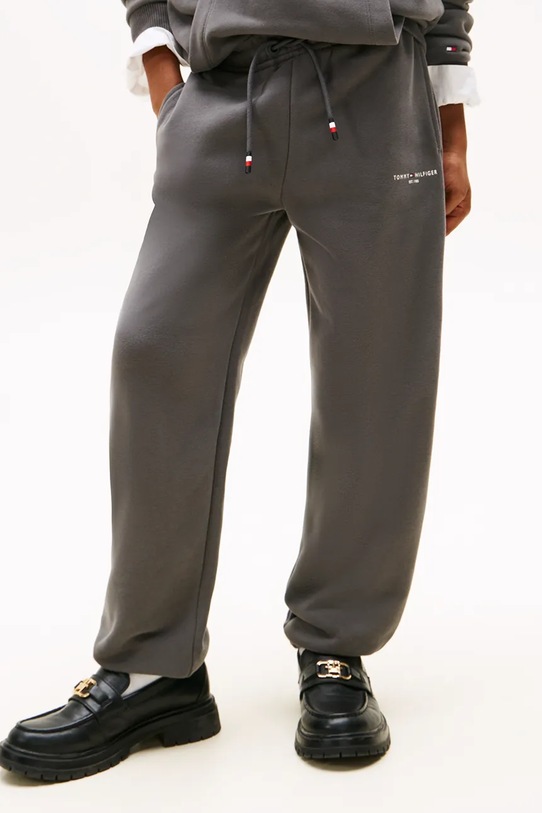 Detské tepláky Tommy Hilfiger čierna KS0KS00662.128.176.9BYA