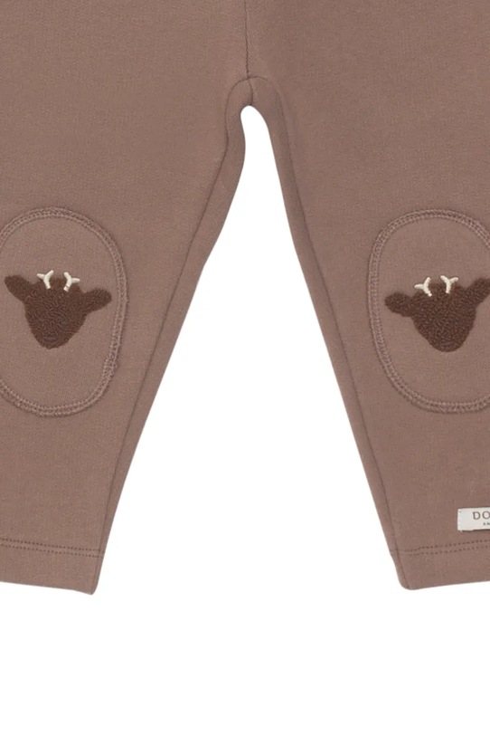 Kojenecké bavlněné tepláky Donsje Joek Trousers Stags hnědá 3040707