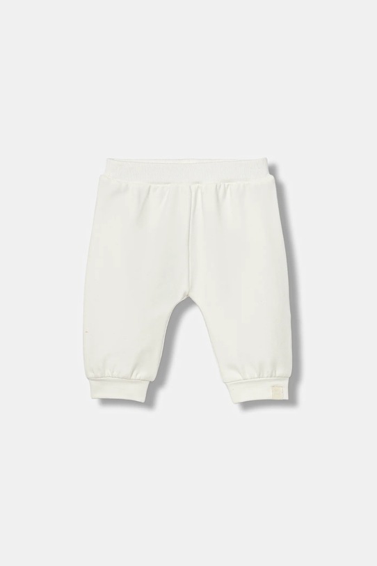 United Colors of Benetton spodnie dresowe niemowlęce z elastanem beżowy 3MDSAF02C.W.seasonal