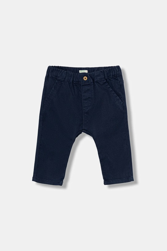 United Colors of Benetton spodnie niemowlęce z elastanem granatowy 4AU0AF018.W.reproposed