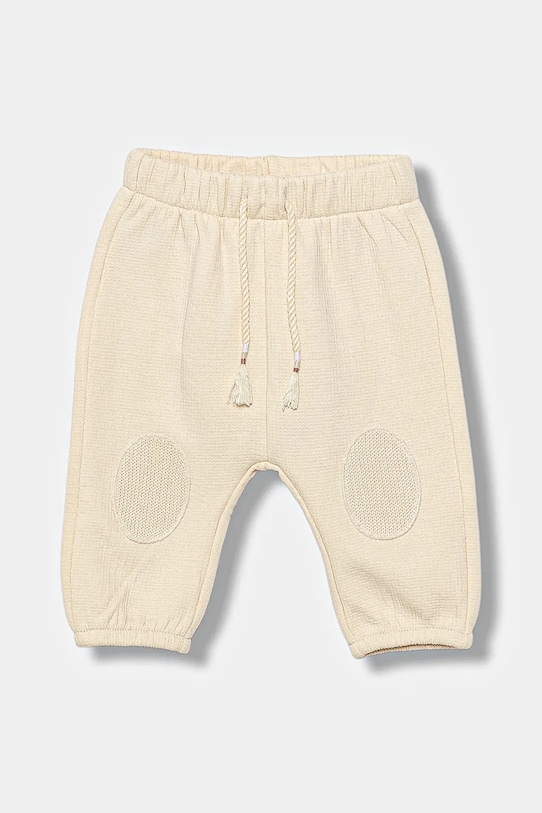United Colors of Benetton pantaloni de trening pentru bebeluși bumbac bej 3ITEAF02E.W.seasonal