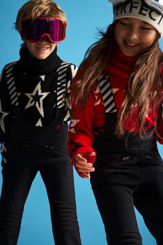 Perfect Moment spodnie narciarskie dziecięce isola racing pant czarny K6000447