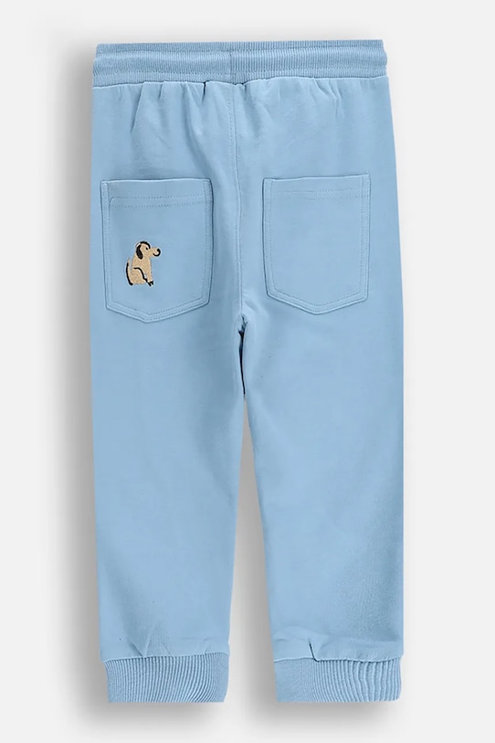 Coccodrillo pantaloni din bumbac pentru bebeluși ZC5120101BBN albastru AW25