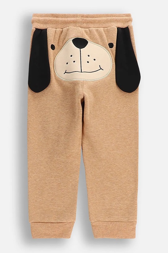 Kojenecké bavlněné tepláky Coccodrillo ZC5120201BBN hnědá AW25