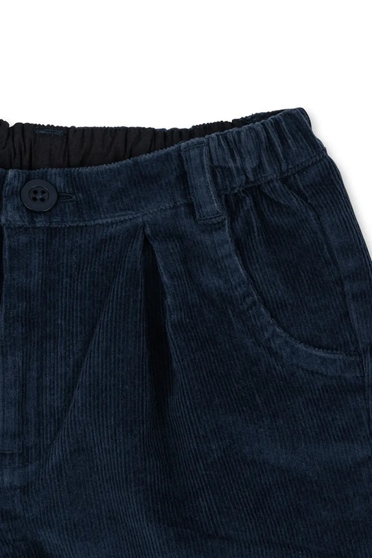 Chłopiec Konges Sløjd spodnie sztruksowe dziecięce REMY PANTS GOTS KS104409.9BYA granatowy