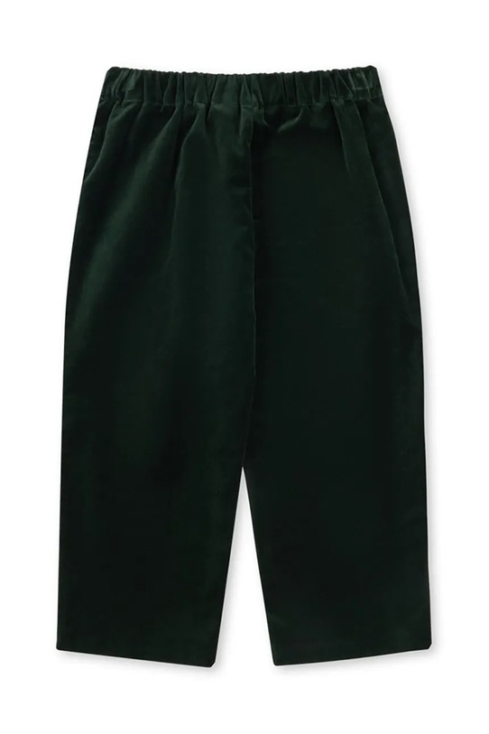 Chłopiec Konges Sløjd spodnie welurowe dziecięce ROCKY PANTS KS104413.9BYA zielony