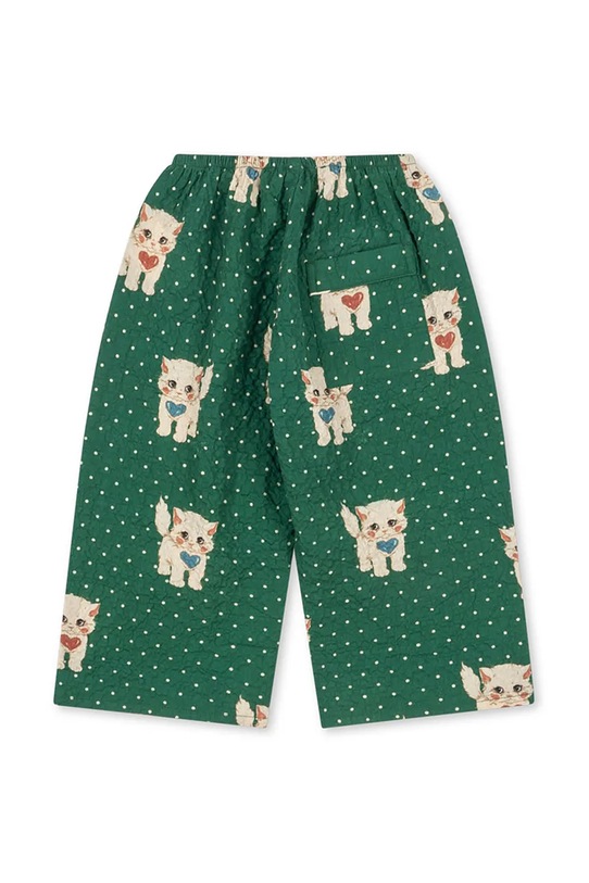 Chłopiec Konges Sløjd spodnie dziecięce ELIN PANTS GOTS KS105183.9BYA zielony