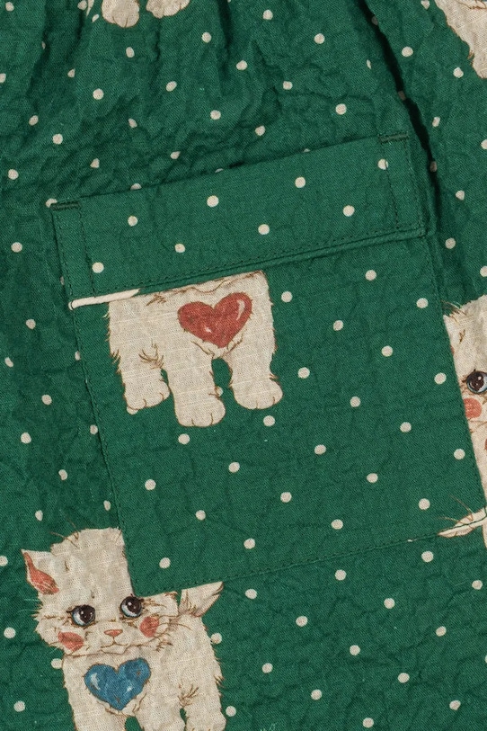 Konges Sløjd spodnie dziecięce ELIN PANTS GOTS zielony KS105183.9BYA