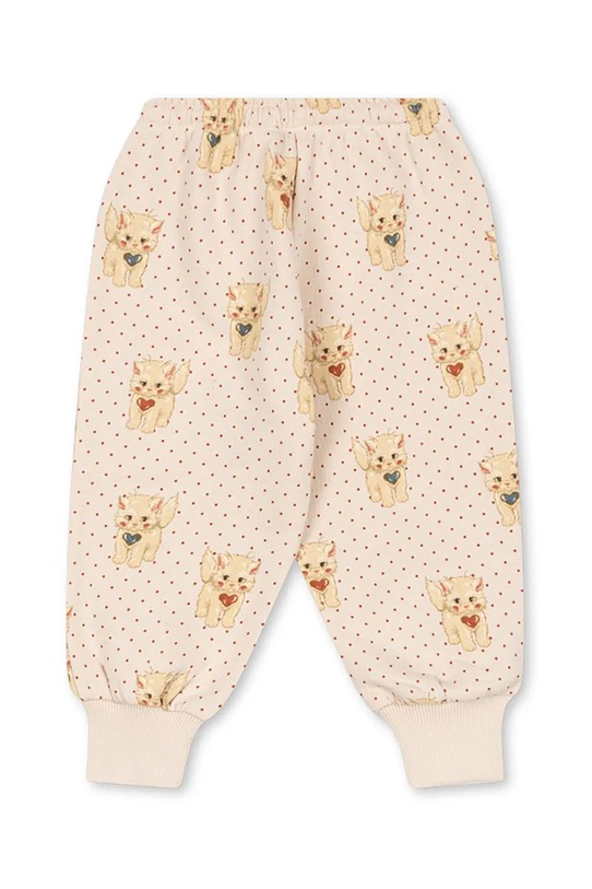Konges Sløjd spodnie dresowe bawełniane dziecięce BELLI SWEAT PANTS OCS KS105195.9BYA beżowy AW25