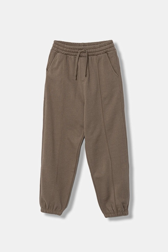 United Colors of Benetton spodnie dresowe dziecięce dzianina brązowy 3J73CF06S.G.Seasonal