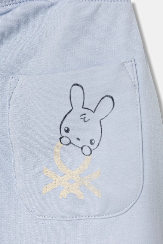 Chłopiec United Colors of Benetton spodnie dresowe niemowlęce 3K1CAF02J.W.Seasonal niebieski