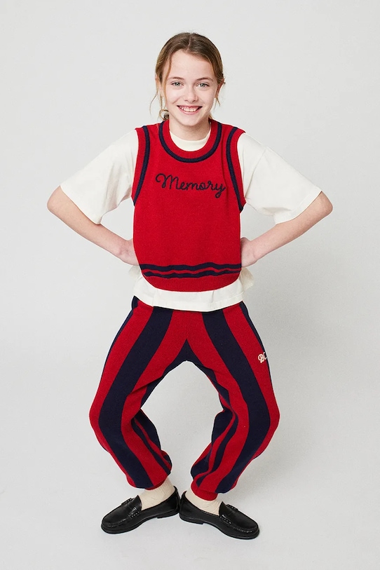 Bobo Choses pantaloni de bumbac pentru copii Striped 225BC010