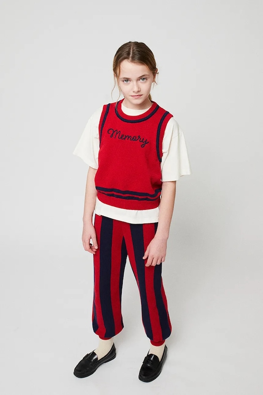 Bobo Choses pantaloni de bumbac pentru copii Striped 225BC010