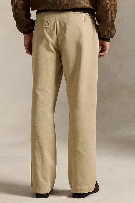 Odzież Polo Ralph Lauren spodnie bawełniane 710971947 beżowy