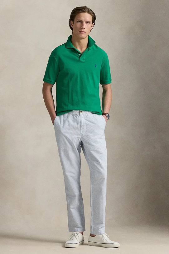 Bombažne hlače Polo Ralph Lauren Raven modra 710972098